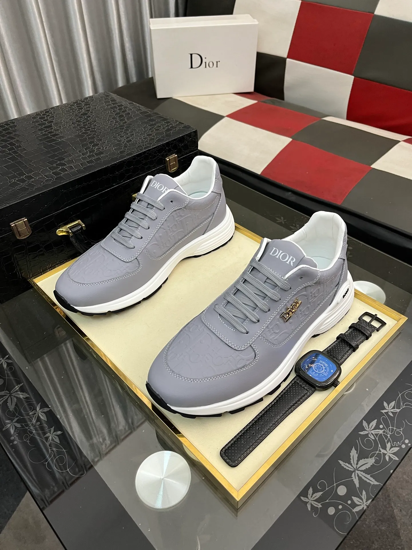 Men's Men's Shoes 💰440⌚️⌚️《DIOR*》The latest and most popular casual shoes, top brand [seduce] luxury~purchasing agent, top~quality. [Strong] The upper is made of imported breathable cowhide with woven material ➕ breathable sheepskin feet (•) and fine workmanship. Original stylish and stylish soft rubber wear-resistant and non-slip outsole, light and comfortable on the foot, size: 38-443️⃣colors available